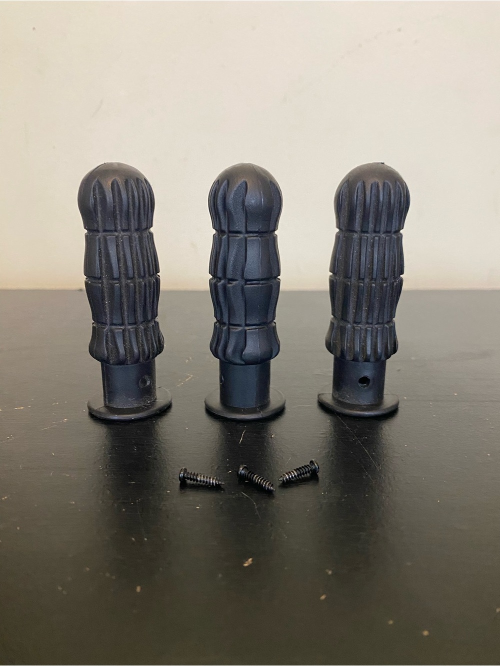 Mini Foosball Tabletop Replacement Rod Handle Grip Black Toy Game Part